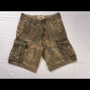 Cargo distressed shorts